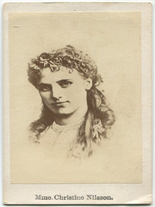 Item #628819 Carte de visite of Swedish Opera Diva Christine Nilsson. Mme. Christine NILSSON