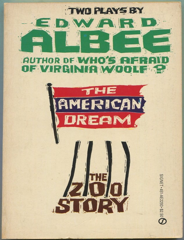 Item #628985 The American Dream and The Zoo Story: Two Plays. Edward ALBEE.