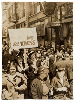 Item #629102 [Press Photograph]: "Woolworth Signed Why Not Kress&quot