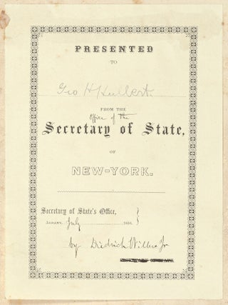 Census for the State of New York for 1855; Taken in Pursuance of Article Third of the Constitution of the State, and of Chapter Sixty-Four of the Laws of 1855, Prepared from the Original Returns, Under the Direction of Hon. Joel T. Headley, Secretary of State