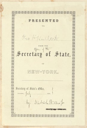 Census for the State of New York for 1855; Taken in Pursuance of Article Third of the Constitution of the State, and of Chapter Sixty-Four of the Laws of 1855, Prepared from the Original Returns, Under the Direction of Hon. Joel T. Headley, Secretary of State