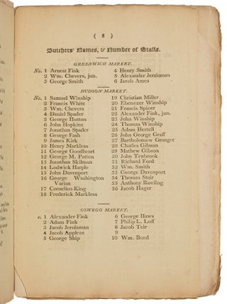 [Cover title]: Names of Marshals, Cartmen, &c
