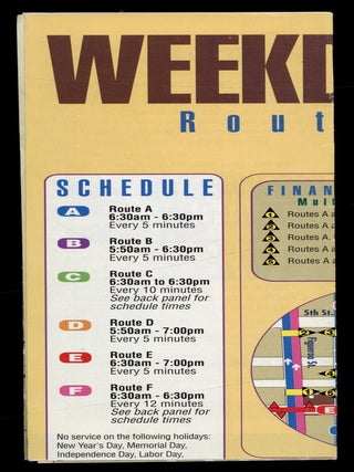 Item #629139 [Folding Map]: DASH Downtown Los Angeles: Weekday Route Map