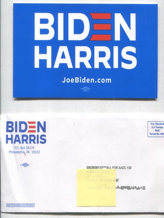 Item #629191 [Bumper sticker]: Biden Harris