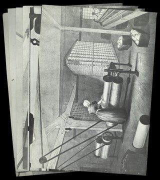 Item #629277 Six Modern Reproductions of Images of a 19th Century Woolen Mill[?
