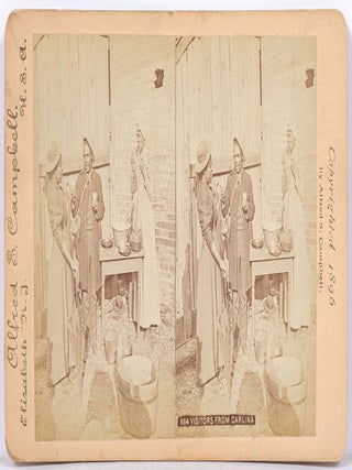 Item #629293 [Stereoview, African Americana]: Visitors From Carlina