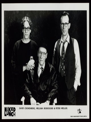Item #629443 [Publicity Photo]: Naked Lunch. William BURROUGHS, Peter Weller, David Cronenberg