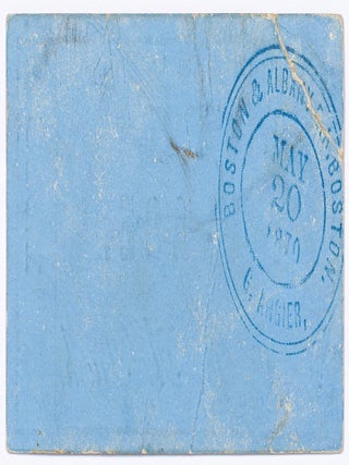 [Ticket]: Stagecoach Ticket for the North Brookfield Stage. Depot to Village. 1870