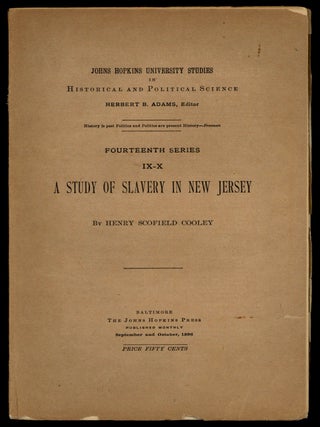 A Study of Slavery in New Jersey