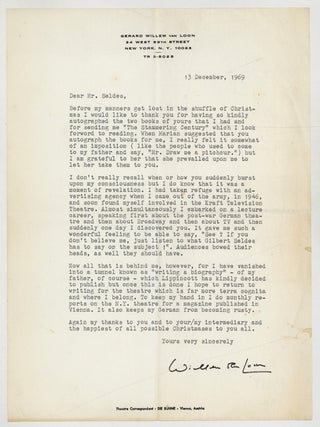 Typed Letter Signed to Gilbert Seldes