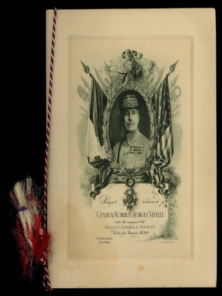 Menu]: Banquet in Honor of General Robert Georges Nivelle, under the auspices of the...