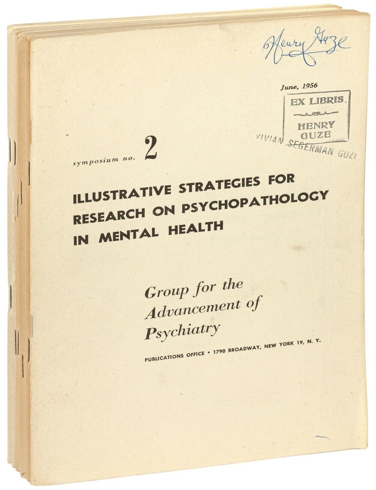 Item #629780 Group for the Advancement of Psychotherapy &ndash; Symposia Nos. 2 - 7, June 1956 - April 1961