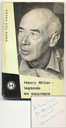 Item #64029 Henry Miller – Legende en Waarheid. Henk Van GELRE, Henry MILLER