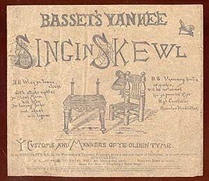 Item #64732 [Advertising Program]: Basset's Yankee Singin Skewel: Ye Customs and Manners of Ye Olden Times at ye Merchant's Hall...