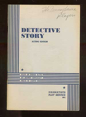 Item #66651 Detective Story. Sidney KINGSLEY