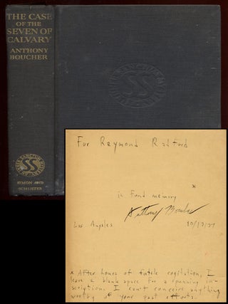 Item #67817 The Case of the Seven of Calvary. Anthony BOUCHER