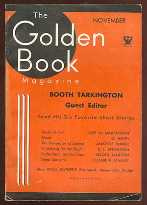 Item #68503 The Golden Book Magazine. Booth TARKINGTON