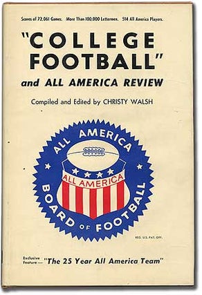 Item #69837 College Football and All America Review. Christy WALSH
