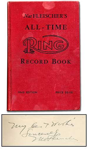 Item #70984 Nat Fleischer's All-Time Ring Record Book - 1943 edition. Nat FLEISCHER.