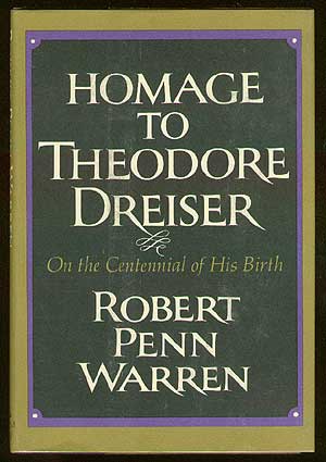 Item #7123 Homage to Theodore Dreiser. Robert Penn WARREN