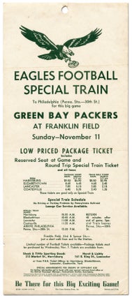 Item #72244 [Broadside]: Eagles Football Special Train to Philadelphia (Penna. Sta. -30th St.)...