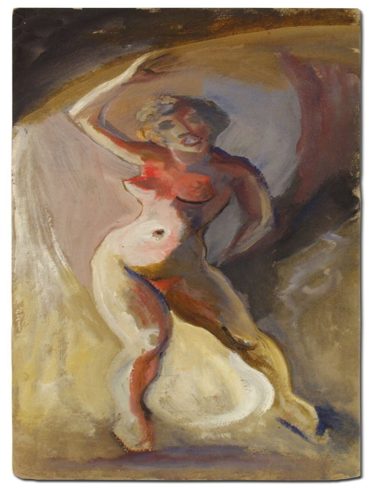 Item #72309 [Original Artwork]: Double-Sided Dancing Female Nudes. E. E CUMMINGS.