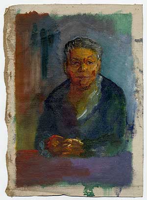 Item #72311 Portrait of the Artist's Mother Seated at Table. E. E. CUMMINGS.