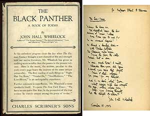Item #72586 The Black Panther. John Hall WHEELOCK.