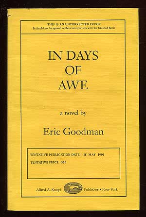 Item #7266 In Days of Awe. Eric GOODMAN.