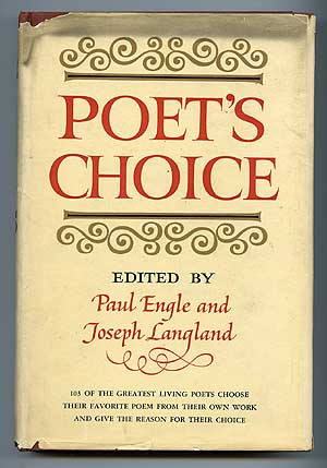 Item #72828 Poet's Choice. Paul ENGLE, Joseph Langland.