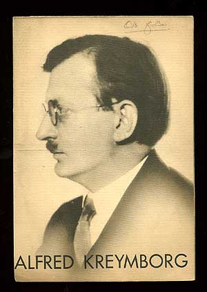 Alfred Kreymborg in Unique Recitals and Lectures. Alfred KREYMBORG.