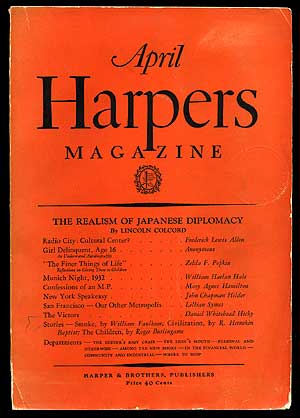 Item #74539 Harpers Magazine - April 1932. William FAULKNER