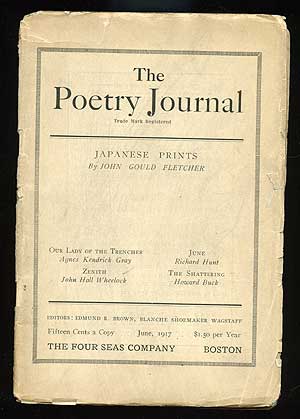 Item #75385 The Poetry Journal: June, 1917. Edmund R. BROWN, Blanche Shoemaker Wagstaff.