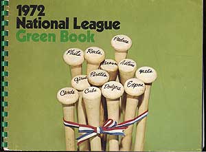 Item #75859 1972 National League Green Book. Dave GROTE