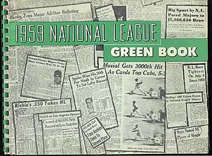 Item #75865 1959 National League Green Book. Dave GROTE