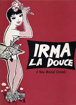 Item #75890 Program for: Irma la Douce. Julian MORE, David Heneker, Monty Norman.