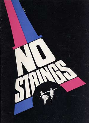 Item #75895 Program for: No Strings. Richard RODGERS, Samuel Taylor