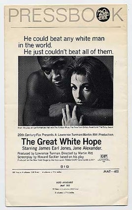 Item #76290 The Great White Hope. Howard SACKLER