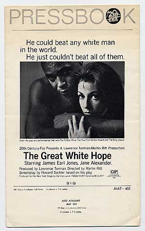 Item #76290 The Great White Hope. Howard SACKLER.