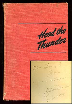 Item #76419 Heed the Thunder. Jim THOMPSON.