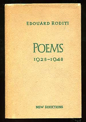 Item #76444 Poems 1928-1948. Edouard RODITI.