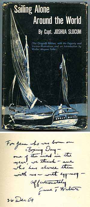Item #76964 Sailing Alone Around the World. Jean TOOMER, Captain Joshua Slocum.