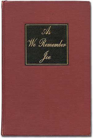 Item #79164 As We Remember Joe. John F. KENNEDY.
