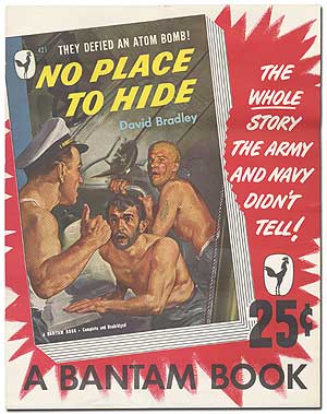 Item #81307 No Place to Hide [with]: Original Poster for the Bantam Books Paperback Edition. David BRADLEY.