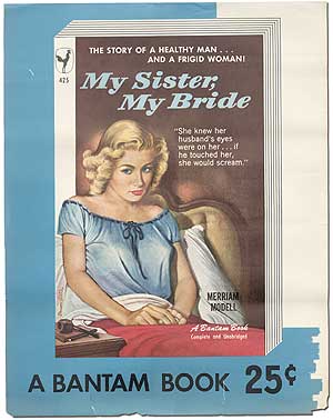 Item #81314 My Sister, My Bride: Original Poster for the Bantam Books Paperback Edition. Merriam MODELL.