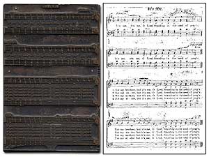 Item #81603 Printing plate for the Fisk Jubilee Singers’ Song “It’s Me (O Lord)”. John W. WORK, II.