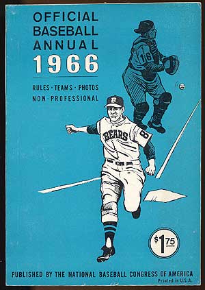 Item #81928 1966 Baseball Rules. William D. ECKERT