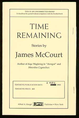 Item #8214 Time Remaining. James McCOURT.