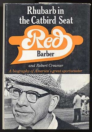 Item #82165 Rhubarb in the Catbird Seat. Red BARBER, Robert Creamer