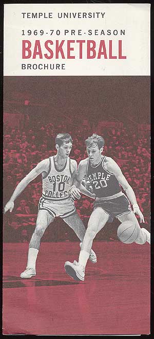 Item #82543 Temple University 1969-70 Pre-Season Basketball Brochure. Temple University.